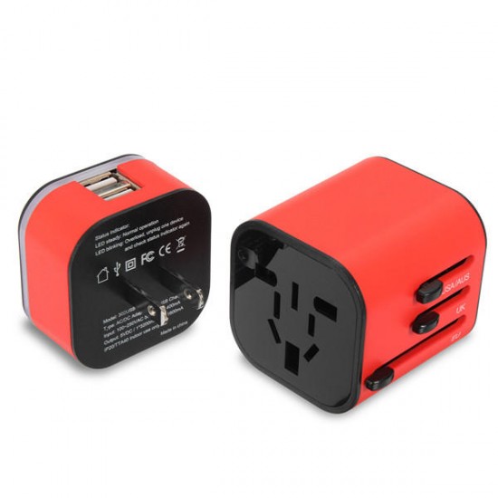 Universal Travel USB Power Adapter Power Plug Charger International World Converter