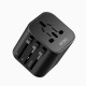 UA101 Universal Plug Adapter Charger Multi-function Travel Adapter EU UK USA/AUS Plug Portable Sockets Charging Port