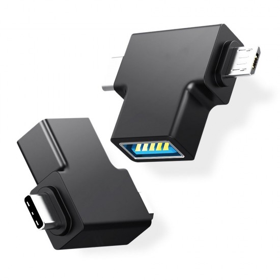 2 in 1 Type-C Micro USB USB3.0 Multi-Function OTG Adapter for Tablet Smartphone 2 in 1 Type-C Micro USB USB3.0 Multi-Function OTG Adapter for Tablet Smartphone