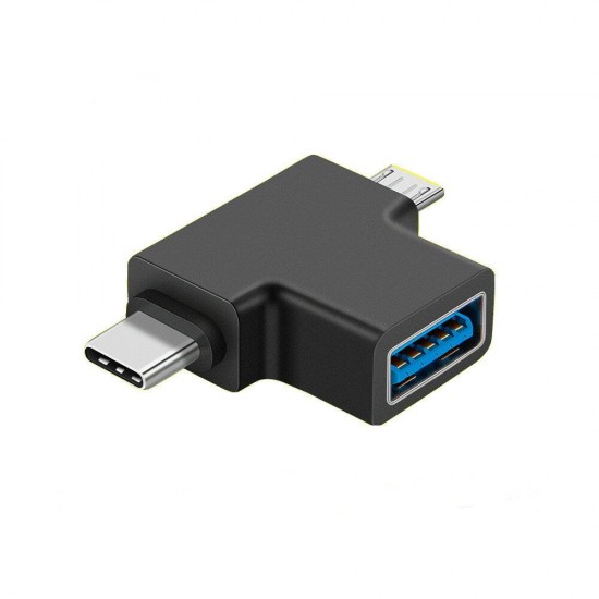 2 in 1 Type-C Micro USB USB3.0 Multi-Function OTG Adapter for Tablet Smartphone