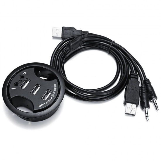 3 Ports USB 2.0 Hub Charging Adapter Data Sync With Audio Function For Mobile Phone Tablet 3 Ports USB 2.0 Hub Charging Adapter Data Sync With Audio Function For Mobile Phone Tablet