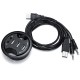 3 Ports USB 2.0 Hub Charging Adapter Data Sync With Audio Function For Mobile Phone Tablet 3 Ports USB 2.0 Hub Charging Adapter Data Sync With Audio Function For Mobile Phone Tablet