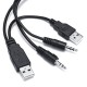 3 Ports USB 2.0 Hub Charging Adapter Data Sync With Audio Function For Mobile Phone Tablet 3 Ports USB 2.0 Hub Charging Adapter Data Sync With Audio Function For Mobile Phone Tablet