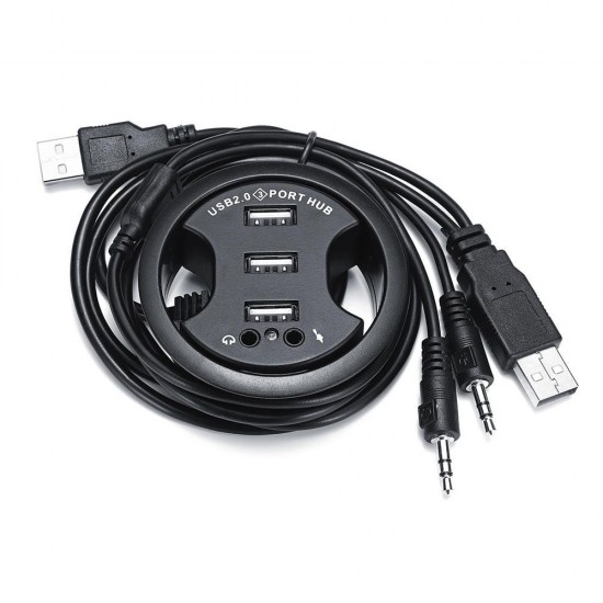 3 Ports USB 2.0 Hub Charging Adapter Data Sync With Audio Function For Mobile Phone Tablet 3 Ports USB 2.0 Hub Charging Adapter Data Sync With Audio Function For Mobile Phone Tablet