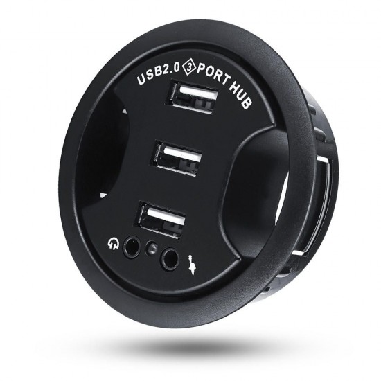 3 Ports USB 2.0 Hub Charging Adapter Data Sync With Audio Function For Mobile Phone Tablet 3 Ports USB 2.0 Hub Charging Adapter Data Sync With Audio Function For Mobile Phone Tablet