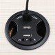 3 Ports USB 2.0 Hub Charging Adapter Data Sync With Audio Function For Mobile Phone Tablet 3 Ports USB 2.0 Hub Charging Adapter Data Sync With Audio Function For Mobile Phone Tablet