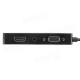 4 in 1 Dongle USB Type-C TO VGA Audio HDMI DP Adapter Hub HD 1280P Splitter