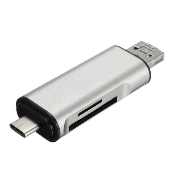 5 in 1 USB 3.1 Type-C To Micro USB 2.0 TF/SD Card Reader USB 3.0 Adapter for Tablet 5 in 1 USB 3.1 Type-C To Micro USB 2.0 TF/SD Card Reader USB 3.0 Adapter for Tablet