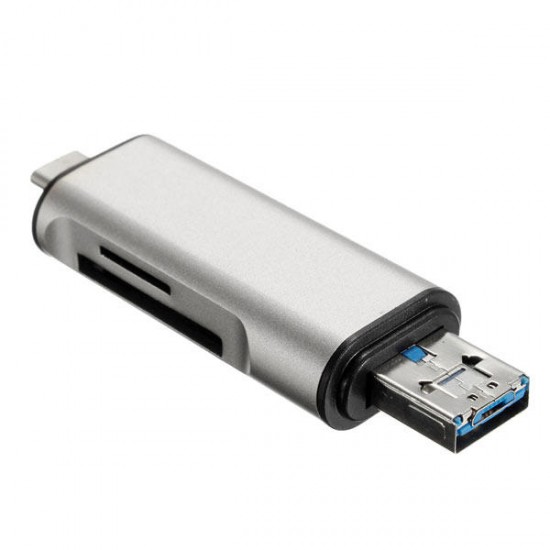 5 in 1 USB 3.1 Type-C To Micro USB 2.0 TF/SD Card Reader USB 3.0 Adapter for Tablet 5 in 1 USB 3.1 Type-C To Micro USB 2.0 TF/SD Card Reader USB 3.0 Adapter for Tablet