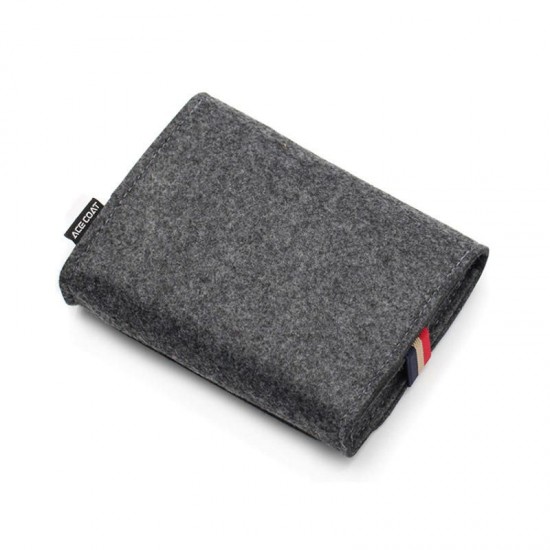 Steak Felt Power Pack Mini Accessories Bag Tablet Case