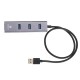 ZH2 Aluminum Alloy USB 3.0 to 3-Port USB 3.0 + 1000Mbps Gigabit RJ45 Ethernet Hub