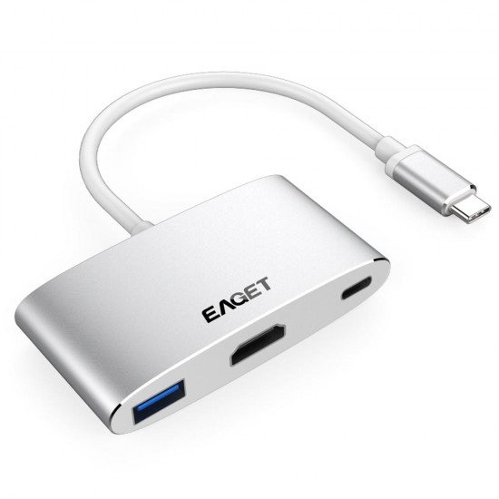 CH13 3 In 1 Type-C to USB 3.0 HD Type-C Converter Multifunction HUB For Macbook Tablet PC CH13 3 In 1 Type-C to USB 3.0 HD Type-C Converter Multifunction HUB For Macbook Tablet PC