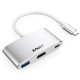 CH13 3 In 1 Type-C to USB 3.0 HD Type-C Converter Multifunction HUB For Macbook Tablet PC