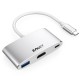 CH13 3 In 1 Type-C to USB 3.0 HD Type-C Converter Multifunction HUB For Macbook Tablet PC CH13 3 In 1 Type-C to USB 3.0 HD Type-C Converter Multifunction HUB For Macbook Tablet PC