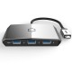 CH35s 3 In 1 Type-C to 3 USB 3.0 Ports Type-C SD TF Hub Reader For MacBook Tablet PC CH35s 3 In 1 Type-C to 3 USB 3.0 Ports Type-C SD TF Hub Reader For MacBook Tablet PC
