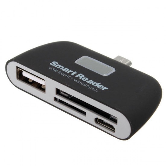 OTG Micro USB SD TF Card Reader USB2.0 Adapter Connector For Tablet Cell Phone OTG Micro USB SD TF Card Reader USB2.0 Adapter Connector For Tablet Cell Phone