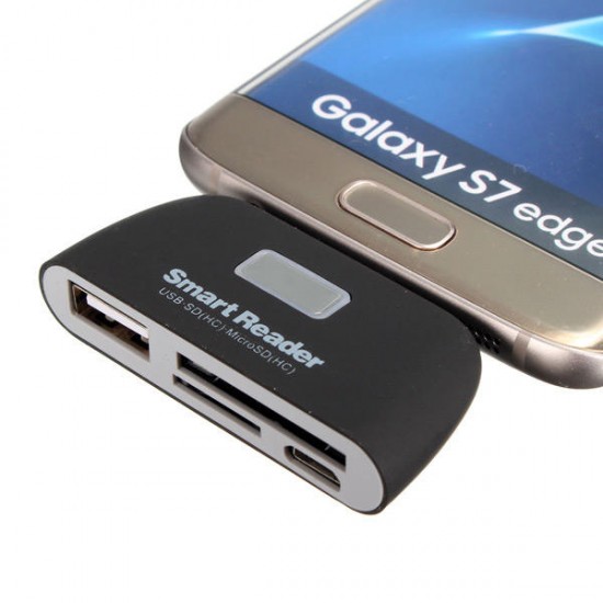 OTG Micro USB SD TF Card Reader USB2.0 Adapter Connector For Tablet Cell Phone OTG Micro USB SD TF Card Reader USB2.0 Adapter Connector For Tablet Cell Phone