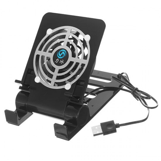 USB Desk Tablet Phone Fan Cooling Radiator Stand Holder