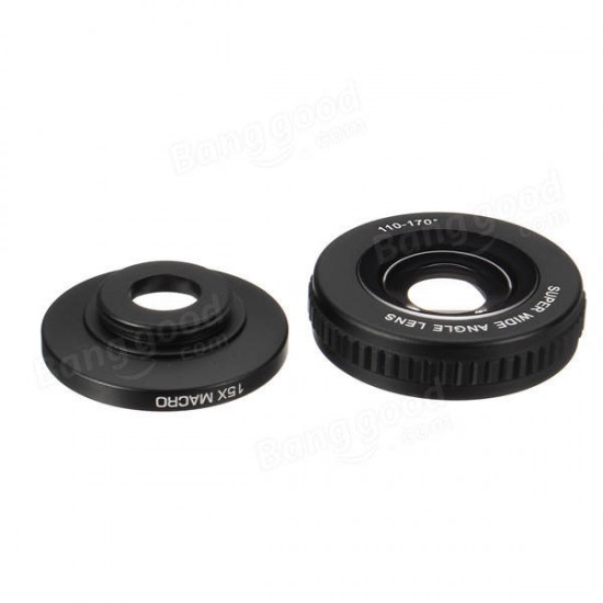 Universal 2 In 1 Mobile Phone Lens 0.6X Wide Angle 15X Macro For SmartPhone Tablet Universal 2 In 1 Mobile Phone Lens 0.6X Wide Angle 15X Macro For SmartPhone Tablet