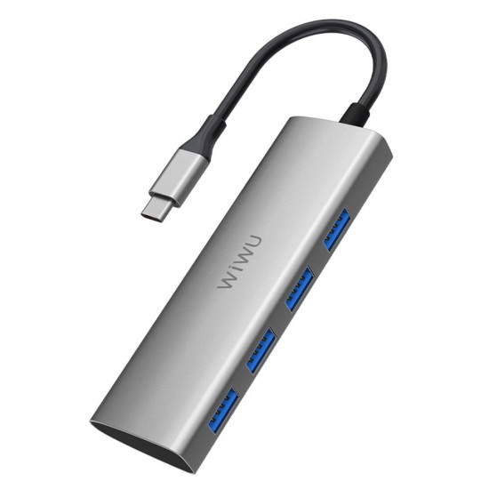 A440 Alpha 4 in1 Type C to 4-Port USB 3.0 Data HUB Adapter
