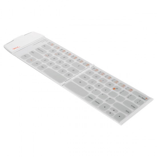 Wireless bluetooth Thin English Keyboard White