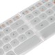 Wireless bluetooth Thin English Keyboard White