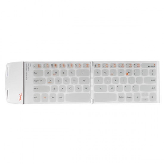 Wireless bluetooth Thin English Keyboard White