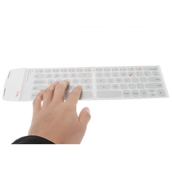 Wireless bluetooth Thin English Keyboard White