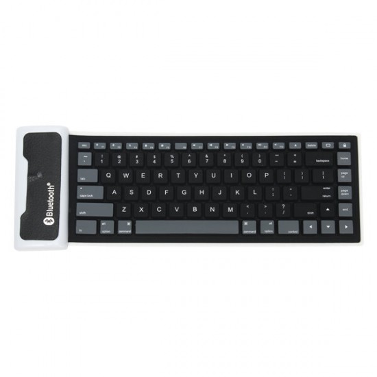 Waterproof Flexible Silicone Wireless bluetooth Mini Keyboard for Cell Phone Tablet