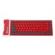 Waterproof Flexible Silicone Wireless bluetooth Mini Keyboard for Cell Phone Tablet