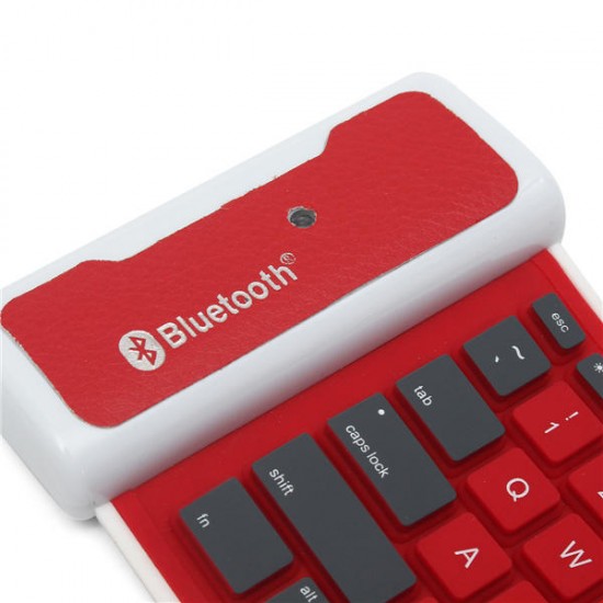 Waterproof Flexible Silicone Wireless bluetooth Mini Keyboard for Cell Phone Tablet