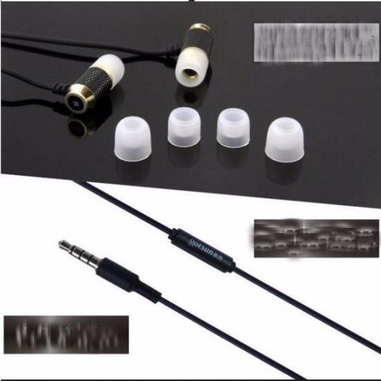 GS-C281 ABS 3.5mm In-ear Headphone with Microphone for Tablet Cell Phone