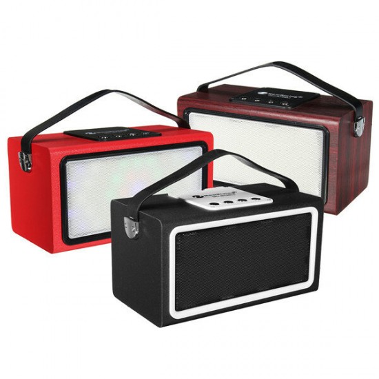 bluetooth Wireless Retro Style Radio FM LED Light Speaker Support AUX USB TF bluetooth Wireless Retro Style Radio FM LED Light Speaker Support AUX USB TF