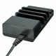 4 USB Charging Station Charger Dock Universal Charging Station Multi-function Stand Black for Tablet Mobile Phone 4 USB Charging Station Charger Dock Universal Charging Station Multi-function Stand Black for Tablet Mobile Phone
