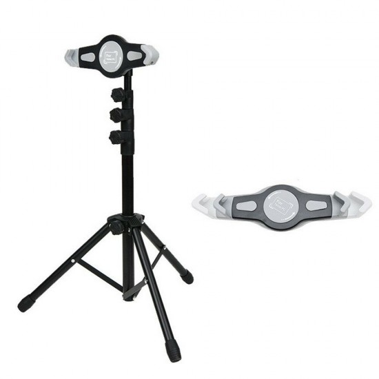 Adjustable 360 Rotating Tripod Floor Flexible 9-14.5 Inch Bracket Stand Holder for Tablet