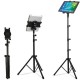 Adjustable Tripod Mount Floor Tablet Stand Holder Rotation Bracket for 7-10.5 Inch Tablet