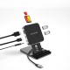 UC-167 7 in 1 Type C Hub Docking Station Stand with 4K HD 2*USB 3.0 PD Charging Port SD/Micro SD Card 3.5mm Headphone Jack UC-167 7 in 1 Type C Hub Docking Station Stand with 4K HD 2*USB 3.0 PD Charging Port SD/Micro SD Card 3.5mm Headphone Jack