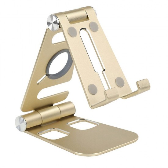 Foldable HW07B-1 Mobile Phone Tablet Stand Holder Aluminum Alloy Charging Base Bracket for Apple Tablet Watch