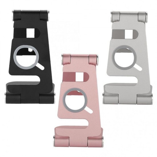 Foldable HW07B-1 Mobile Phone Tablet Stand Holder Aluminum Alloy Charging Base Bracket for Apple Tablet Watch Foldable HW07B-1 Mobile Phone Tablet Stand Holder Aluminum Alloy Charging Base Bracket for Apple Tablet Watch