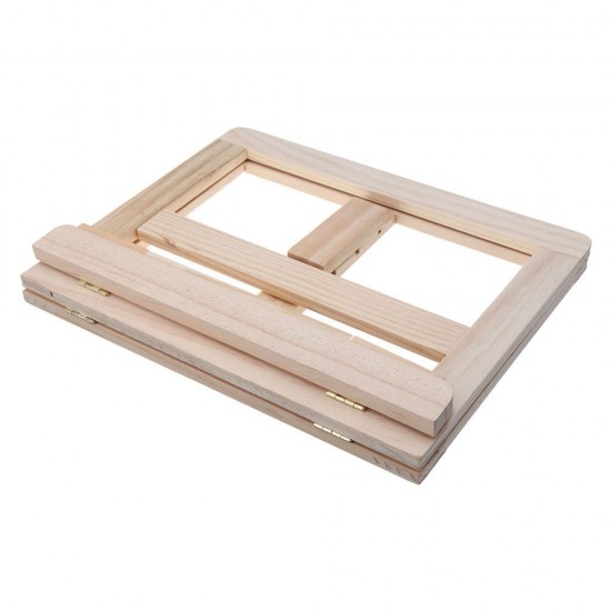 Multifunctional Foldable Wood Book Tablet Stand Cookbook Holder Adjustable Reading Rack