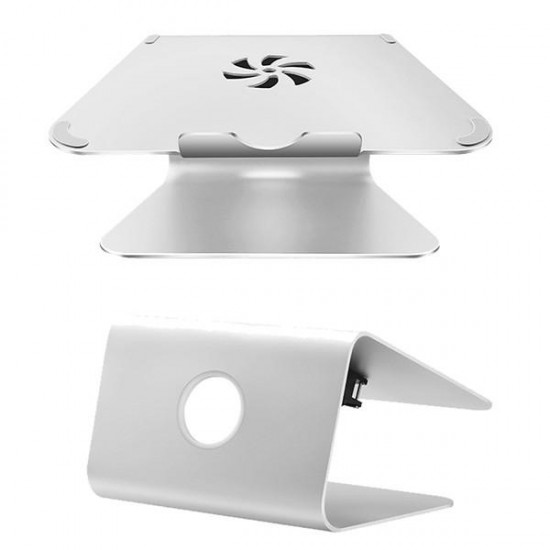 Silver Metal Notebook Laptops Stand Desktop Holder For Tablet Notebook