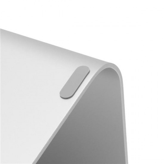 Silver Metal Notebook Laptops Stand Desktop Holder For Tablet Notebook