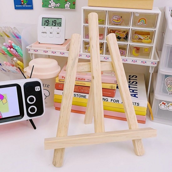 Universal Wooden Mini Bracket Multi-function Easel Tablet Stand