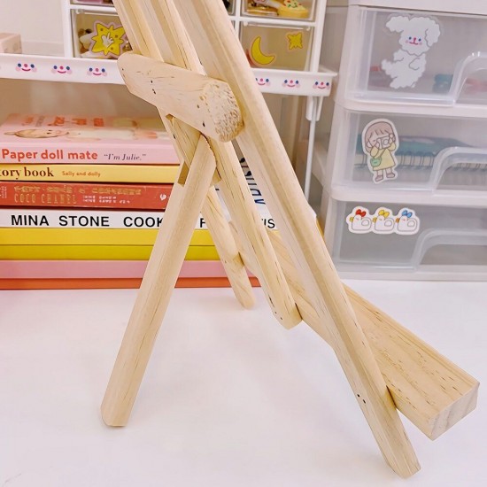Universal Wooden Mini Bracket Multi-function Easel Tablet Stand Universal Wooden Mini Bracket Multi-function Easel Tablet Stand