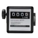 4 Digital Diesel FM-120 Gasoline Fuel Petrol Oil Flow Meter Counter Gauge 20-120L/Min for Refueling Device