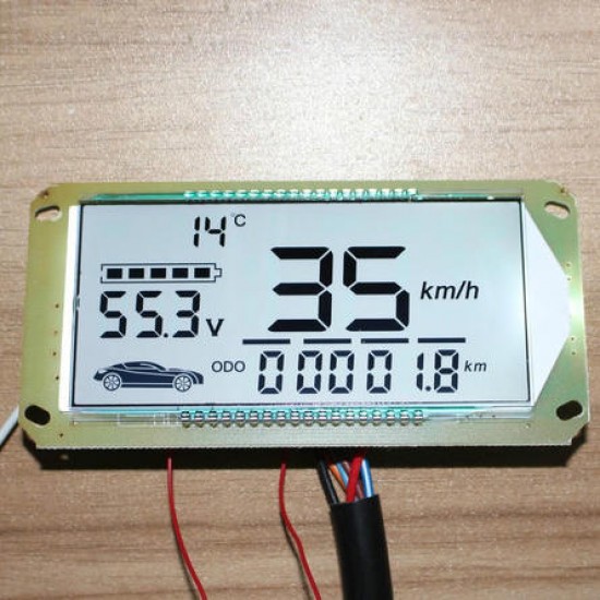 48V -72V Multifunction Voltmeter Thermometer Speedometer