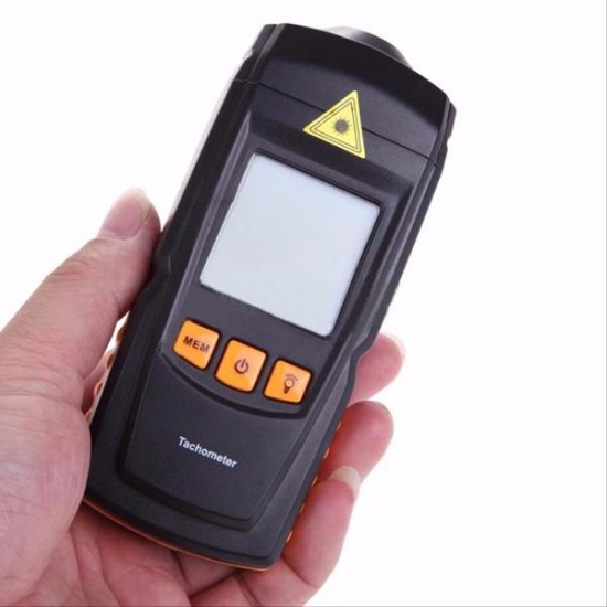 GM8905 Non Contact Handheld LCD Digital Laser Tachometer RPM Tach Tester Meter Motor Speed Gauge