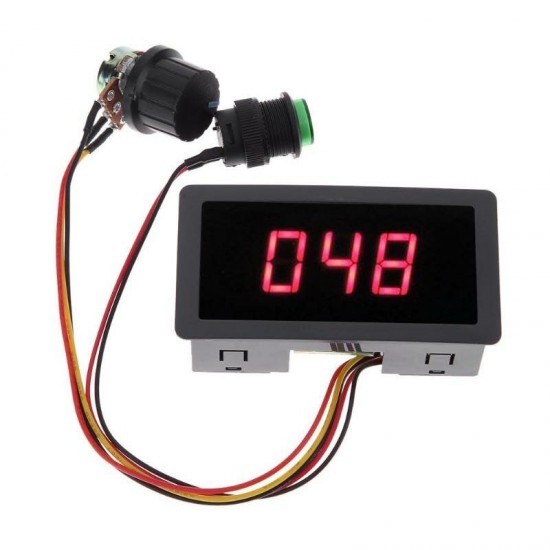 CCM5D 240W 0.56 inch 3-digit LED Display Digital 6V 12V 24V PWM DC Motor Controller Variable Speed Regulator