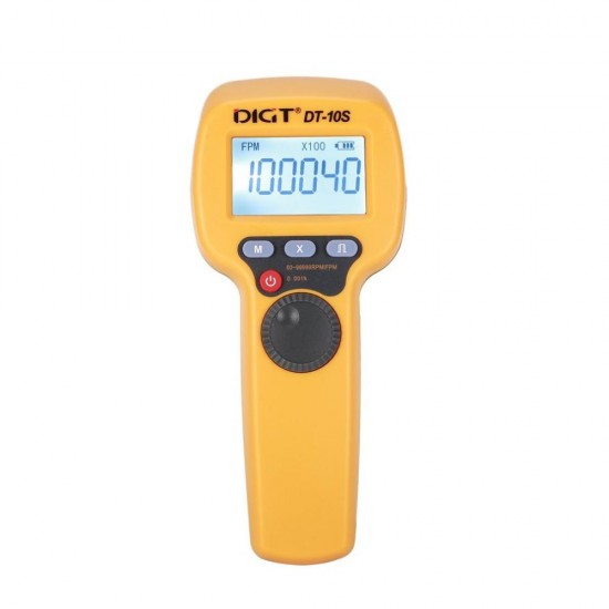 DT-10S 7.4V 2200mAh 60-99999 Strobes/min 1500LUX Handhold LED Stroboscope Rotational Speed Measurement Flash Tachometer Velocimeter