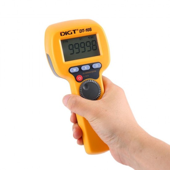 DT-10S 7.4V 2200mAh 60-99999 Strobes/min 1500LUX Handhold LED Stroboscope Rotational Speed Measurement Flash Tachometer Velocimeter